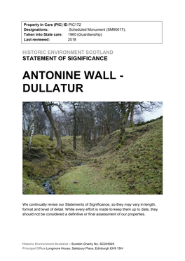 Antonine Wall - Dullatur