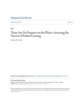 Assessing the Success of Indian Gaming Kathryn R.L