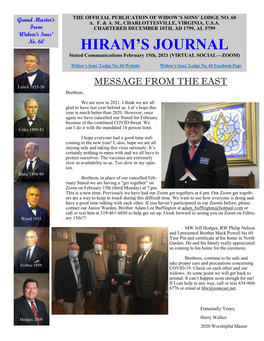 Hiram's Journal