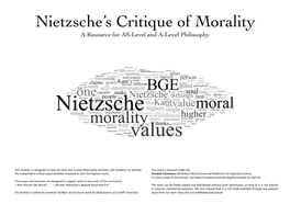 Nietzsche's Critique of Morality