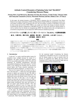 Attitude Control Dynamics of Spinning Solar Sail “IKAROS” Considering