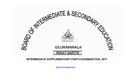 Intermediate Supplementary Part-Ii Examination, 2017