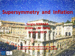 Supersymmetry and Inflation