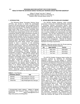 Three Events Occurred During This Period Which Together Constitute a Major Milestone in the Way Meteorological Data Are Pr