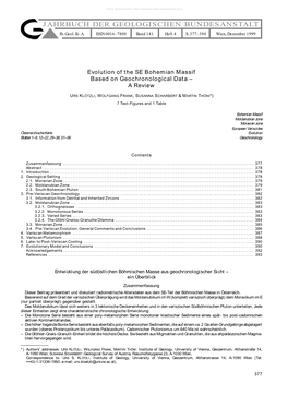 JAHRBUCH DER GEOLOGISCHEN BUNDESANSTALT Jb