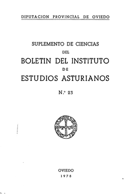 Boletin Del Instituto Estudios Asturianos