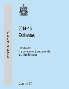 2014–15 Estimates