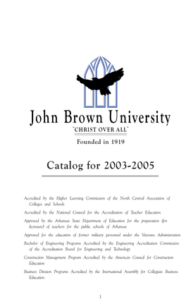 2003-2005 Course Catalog