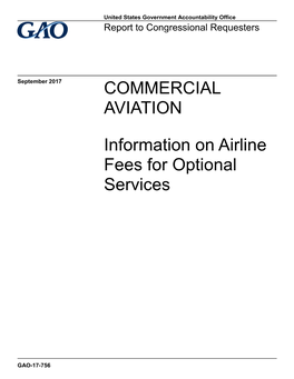 Information on Airline Fees for Optional Services
