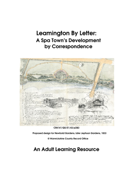 Leamington by Letter: a Spa Town’S Development by Correspondence