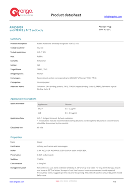 Anti-TERF2 / Trf2 Antibody (ARG59099)