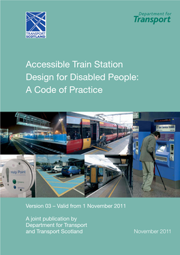 Accessible Train Station Design for Disabled People: a Code of Practice