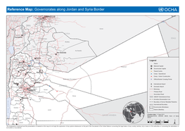 Reference Map: Governorates Along Jordan and Syria Border