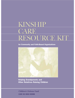 KINSHIP CARE RESOURCE KIT for Community and Faith-Based Organizations