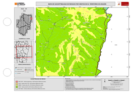 Mapa De Susceptibilidad De Riesgos Por Vientos En El Territorio De Aragón