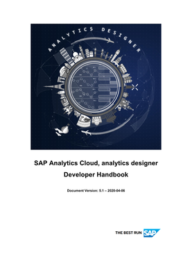 SAP Analytics Cloud, Analytics Designer Developer Handbook