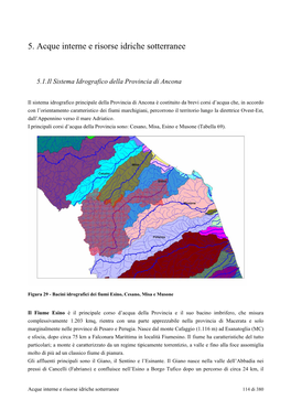 5. Acque Interne E Risorse Idriche Sotterranee