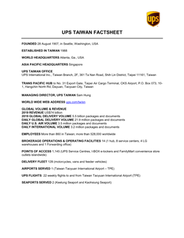 Taiwan Factsheet