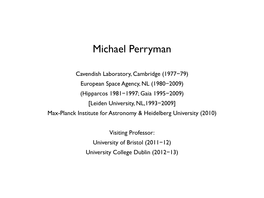 Michael Perryman