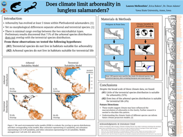 Assessing Environmental Variables Across Plethodontid Salamanders