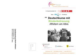 °° Deutschkurse Mit Kinderbetreuung