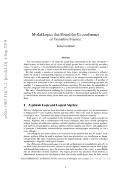 Modal Logics That Bound the Circumference of Transitive Frames