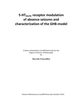 5-HT2A/2C Receptor Modulation of Absence Seizures and Characterization of the GHB-Model