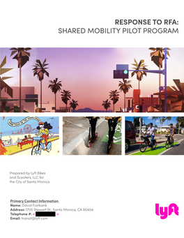 Shared Mobility Pilot Program
