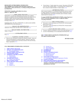 Bempedoic Acid) Tablets, for Oral Use Most Common (Incidence ≥ 2% and Greater Than Placebo) Adverse Reactions Initial U.S