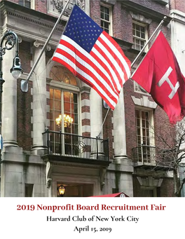 2019 Nonprofit Board Recruitment Fair