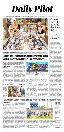 Fans Celebrate Kobe Bryant Day with Memorabilia, Memories