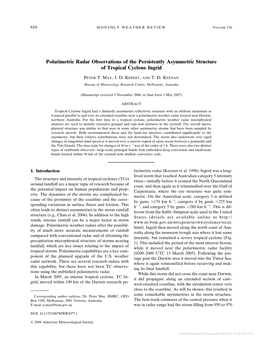 Polarimetric Radar Observations of the Persistently Asymmetric Structure of Tropical Cyclone Ingrid