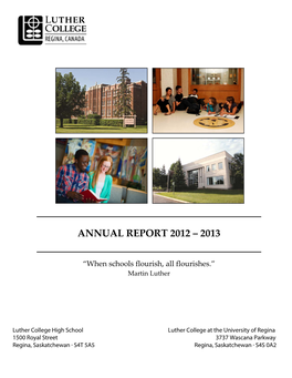Annual Report 2012 – 2013