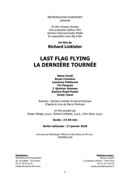 Richard Linklater LAST FLAG FLYING LA DERNIÈRE TOURNÉE