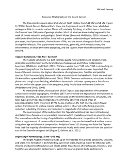 Michael Kenney Paleozoic Stratigraphy of the Grand Canyon