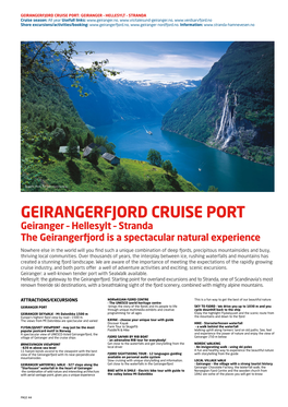 Geirangerfjord Cruise Port