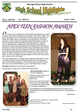 Apex Teen Fashion Awards