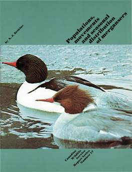 Populations, Movements and Seasonal Distribution of Mergansers