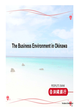 The Business Environment in Okinawa