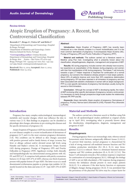 Atopic Eruption of Pregnancy: a Recent, but Controversial Classification