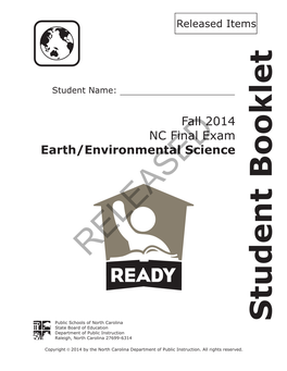 Earth/Environmental (2014) Released Final Exam