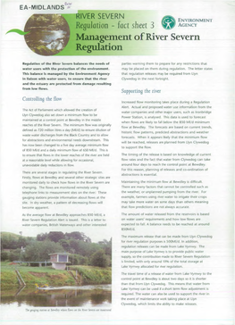 Management of River Severn Regulation