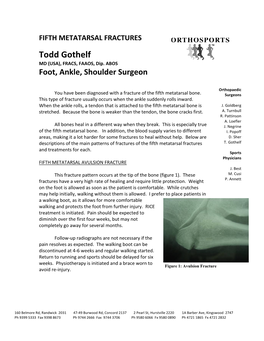 5Th Metatarsal Fracture