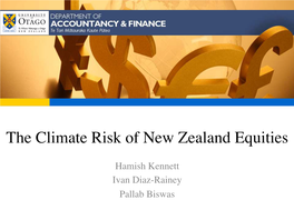 The Climate Risk of New Zealand Equities