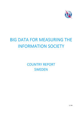 Big Data for Measuring the Information Society