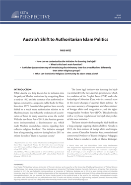 Austria's Shift to Authoritarian Islam Politics