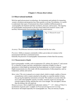 Chapter 2: Ocean Observations