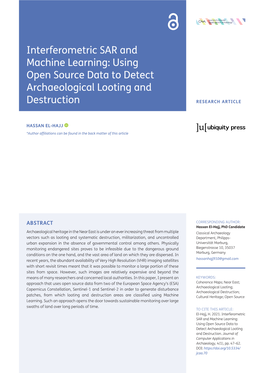 Using Open Source Data to Detect Archaeological Looting And