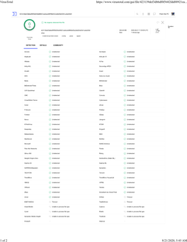 Virustotal Scan on 2020.08.21 for Pbidesktopsetup 2