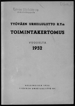 Toimintakertomus